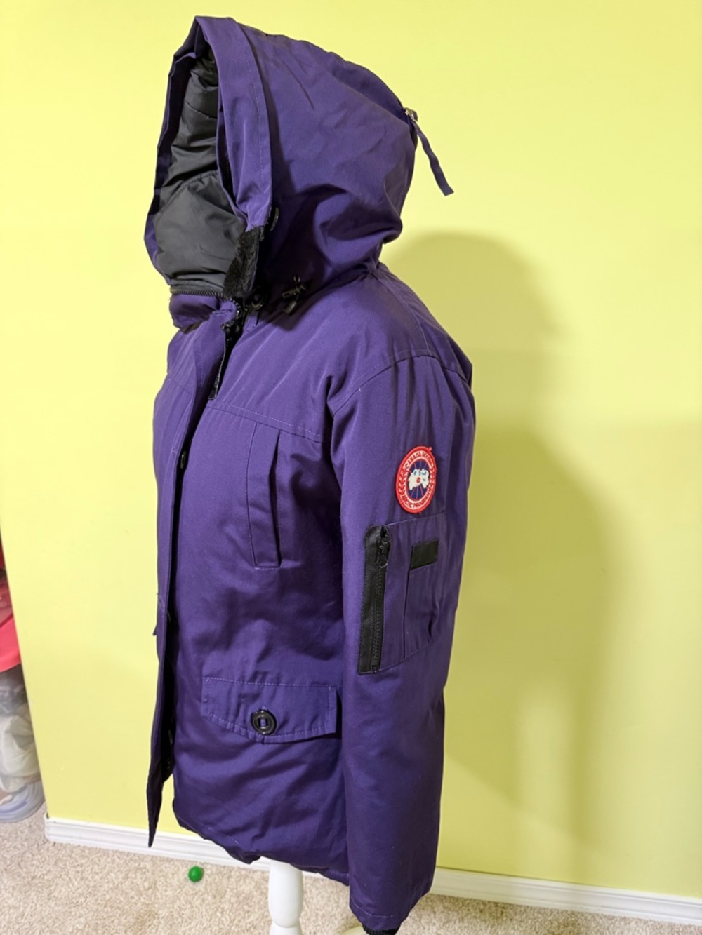 Canada Goose Kids Deep Purple Hooded Parka